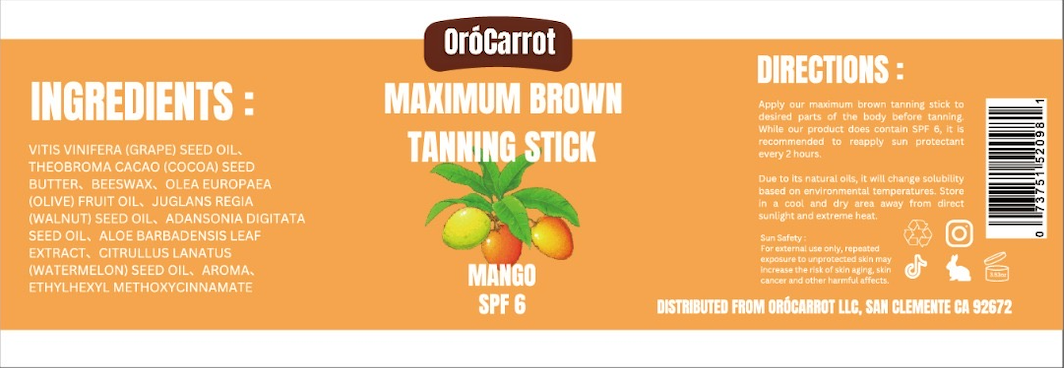 Mango Tanning Stick - SPF 6