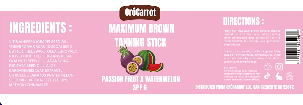 Passion Fruit Watermelon Tanning Stick - SPF 6
